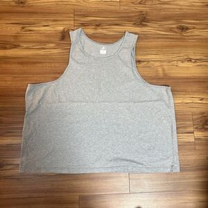 Athletech Tank Top Mens 4X Gray Sleeveless Big Tall Casual Basic Tee